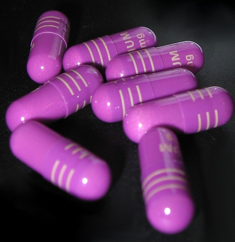 Bottle of ZMA capsules with zinc, magnesium and B6 listed separately
